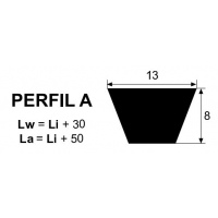 CORREA 864/894 TRAPECIAL A-34