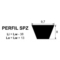 CORREA TRAPECIAL SPZ-1047