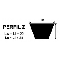 CORREA 533/555 TRAPECIAL Z-21