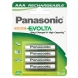 Pila recargable HR03 750mh blister 4 uds PANASONIC