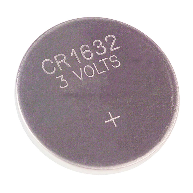 Pila de botón CR1632, 3V, 140mAh, litio - dióxido de manganeso, terminal  tipo PCB
