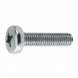 Tornillo din 7985 2,5x10mm cabeza alomada phillips zinc  (2000 unidades) 