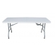 Mesa polietileno blanca multiuso plegable 179x75x73cm 