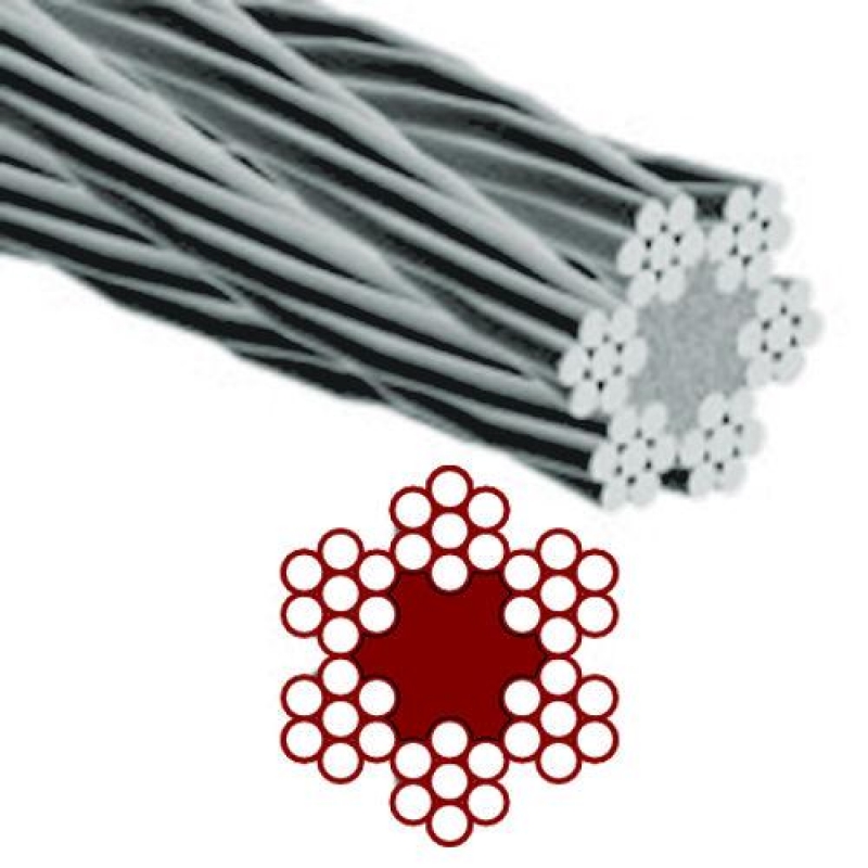 Cable Acero Galvanizado 6x71 3mm Rollo 25m Ferretería Campollano