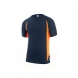 Camiseta tecnica manga corta 105501-61/19 azul navy/naranja VELILLA