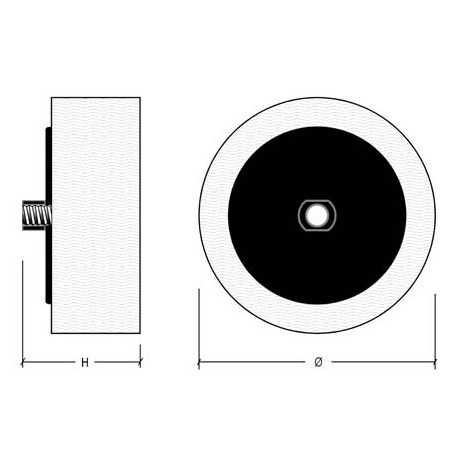 Disco esponja soporte 160mm M14 