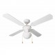 Ventilador techo VTR-1000 Ø107cm 4 palas/blanco HABITEX