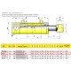 Cilindro hidraulico de doble efecto 706-7 carrera 700mm CICROSA