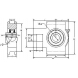 Soporte rodamiento tensor UCT208 