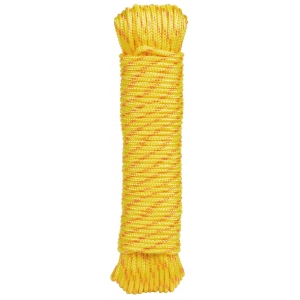 Cordon fantasía PES 4mm amarillo fluor 15m ROMBULL