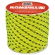 Carrete cuerda trenzada PES con alma 10mm amarillo fluo 25m ROMBULL