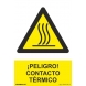 Señal riesgo peligro contacto termico pvc 210x300x0,7mm NORMALUZ