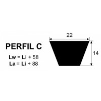 CORREA TRAPECIAL C-58 Li-1473