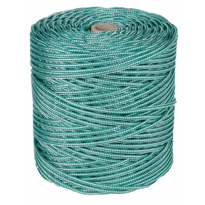 Cordon PP 4mm alma texturada/200m verde/blanco ROMBULL