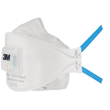 Mascarilla Aura 9322+Gen3 para partículas FFP2 con válvula 3M