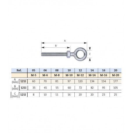 Anilla inox tensor m-10 