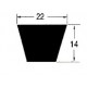 Correa dentada CX 57 LI-1448 