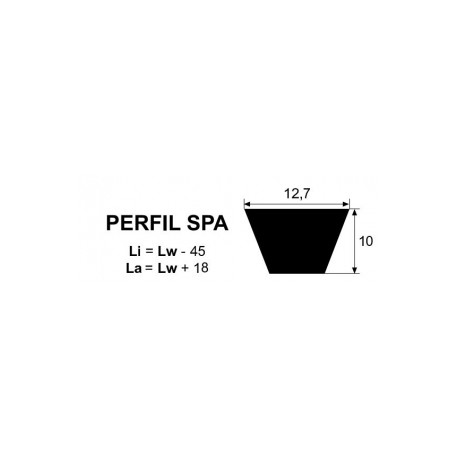 Correa trapecial SPA-1272 