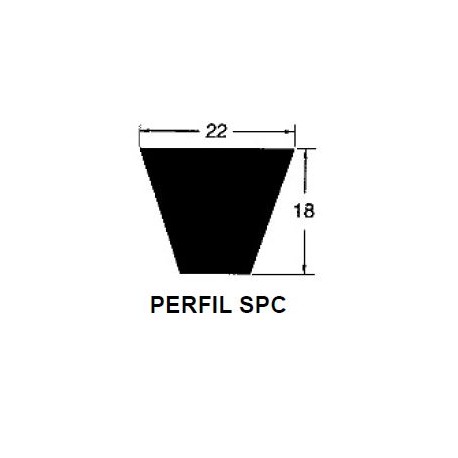 Correa trapecial spc 3350 