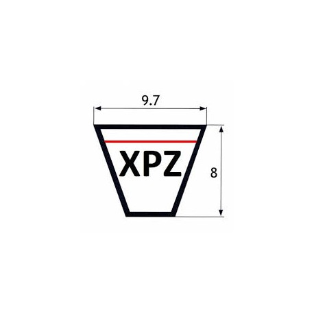 Correa trapecial dentada xpz-1320 