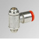 Regulador de caudal codo MRF M-1/8"-Ø8mm Bi-direccional METALWORK