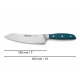 Cuchillo rocking santoku 190 mm Serie BROOKLYN ARCOS