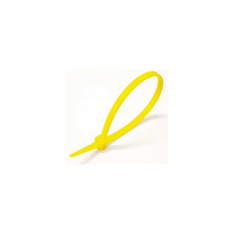 Brida nylon amarillo 4,8x250mm  (100 unidades) 