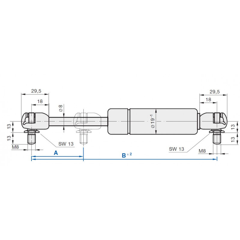 083879 0700N Stabilus Molla a gas Lift-O-Mat