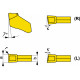 Plaquita tronzado ranurado 8600 lfmx 3.10 0.20 (10 unidades) IZAR