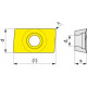 Plaquita 8633 APHT-160408PDFR-FA Aluminio 16x9,45mm (10 unidades) IZAR