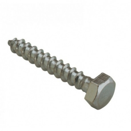 Tornillo din 571 barraquero 7x140mm zinc  (100 unidades) 