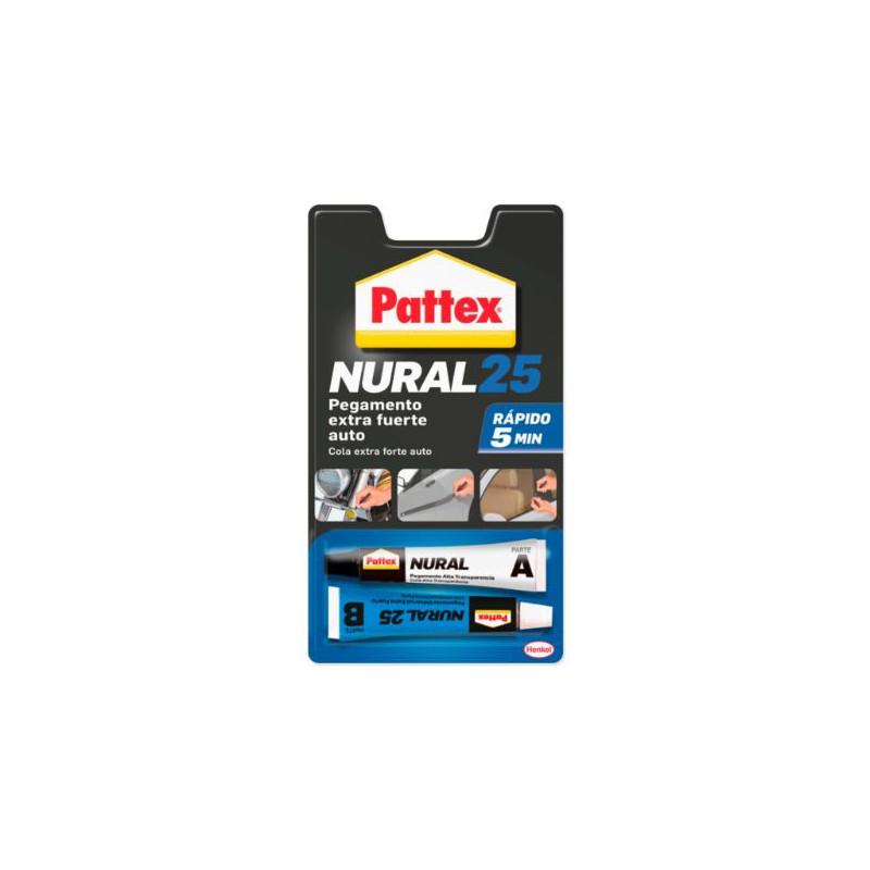 Pattex Nural 25 pegamento extra fuerte para pegar y reparar materiales del  automóvil, 22ml - Ferretería Venecia