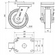 Rueda giratoria extrafuerte acero HLB-TA 1175kg 150ø ALEX