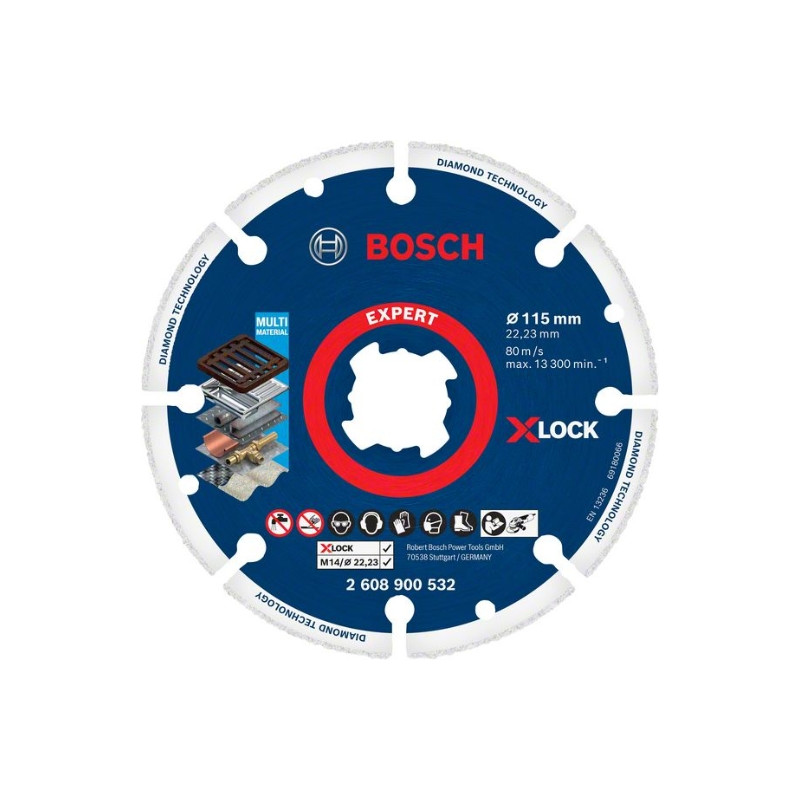 Disco de corte EXPERT Diamond Metal Wheel X-LOCK de 125 mm - Bosch