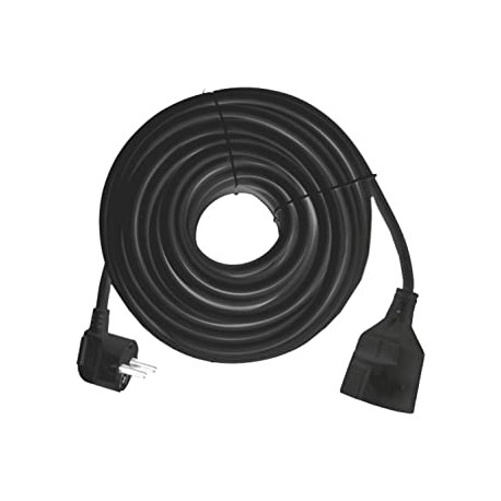 Prolongación / Alargadera cable redondo negro 2 x 1 mm de 2 metros Hepoluz.  STOCK DISPONIBLE EN TIENDA - Electricidad Aranda - Lámparas en Almería