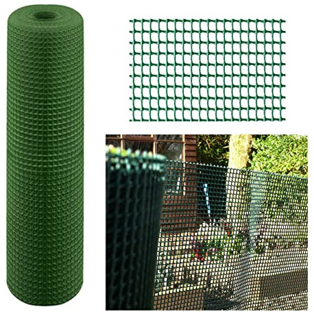 Malla plastico cuadrada (1x1 cm.) 1X25 m verde NOVAGARDEN