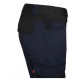 Pantalon stretch bicolor 103031S-61/00 azul navy/negro VELILLA