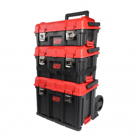 Caja modular apilable conjunto pro cierre cangrejo trolley TAYG