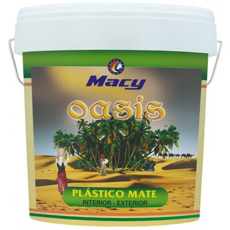 Pintura plastico mate oasis blanca 4 l MACY