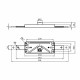 Cerradura persiana llave seguridad 15mm MOD. 645 AMIG