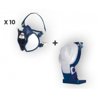 Kit 10 máscaras 4251+ y ventilador cool flow de regalo 3M