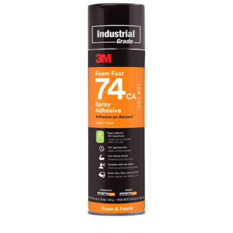 Adhesivo en spray 74 para espumas 500 ml naranja 3M