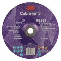 Disco de desbaste cubitron 3 36+ T27 230mmx7mmx22,23mm 3M