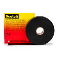 Cinta Scotch® 23 9.15m x 19mm aislante autosoldable 3M