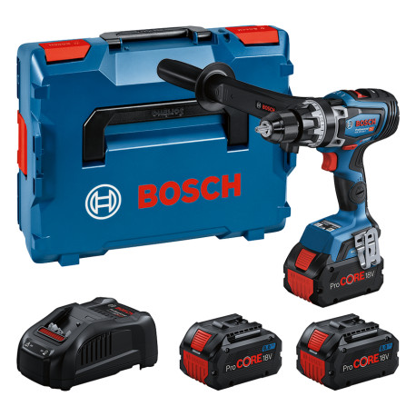 Taladro percutor GSB 18V-150 C+3xProCORE18V 8.0Ah+GAL 1880 C BOSCH